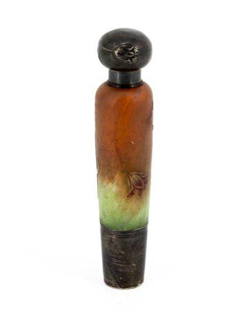 Daum - Vaas - Polychroom cameo-glas - Parfumfles, Antiek en Kunst