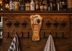 Thermometer (2) - Metaal, Hout - groot formaat bier atribu, Antiek en Kunst