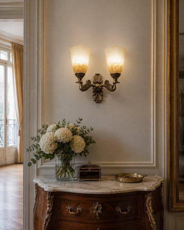 Wandkandelaar - Schneider France – Wandlamp Art Deco met