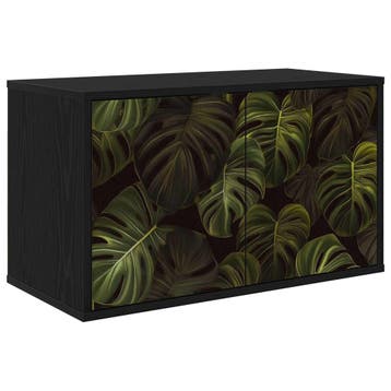 vidaXL Wand gemonteerd TV Kast ELBURG 69 x 33 x 40 cm Zwart, Verzenden, Nieuw