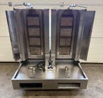 Dubbele Doner Grill met 4 branders, gas
