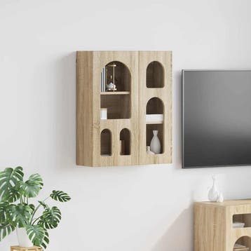 vidaXL Hangkast ELST Sonoma Eiken 59 x 20 x 71,5 cm Bewerkt, Verzenden