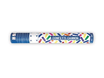 Confetti Kanon Gekleurd Papier 40cm, Verzenden