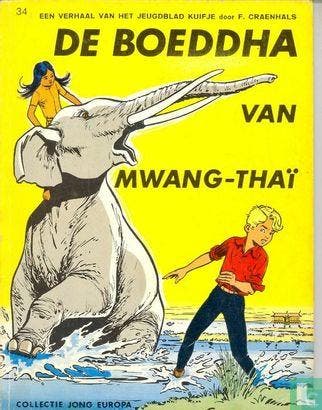 Pom en Teddy - De boeddha van Mwang-Thai - 1965, Boeken, Stripverhalen, Gelezen, Eén stripboek, Verzenden
