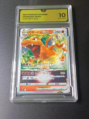 Pokémon - 1 Graded card - Charizard - GG 10