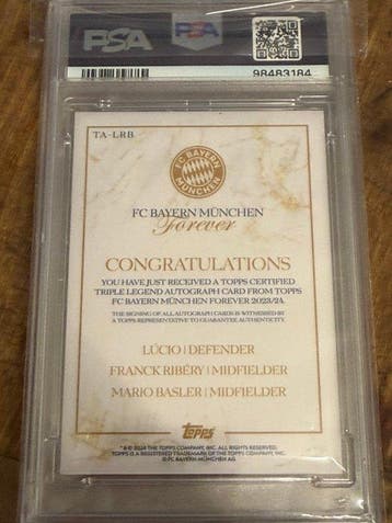2023/24 Topps FC Bayern München Forever Lúcio Ribéry Basler