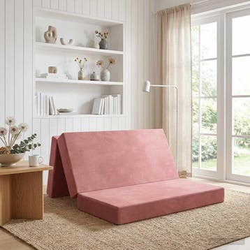 vidaXL Vouwbare Sofa Bed 120 x 67 x 45 cm Roze, Verzenden