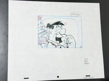 Hanna-Barbera - Originele animatietekening van Fred