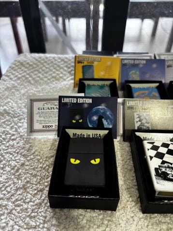 Zippo - Lote de 6 Zippo Limited Edition Numerados - Cajas