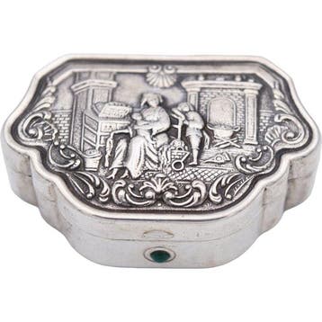 Boîte de tabac à priser - Argent 925