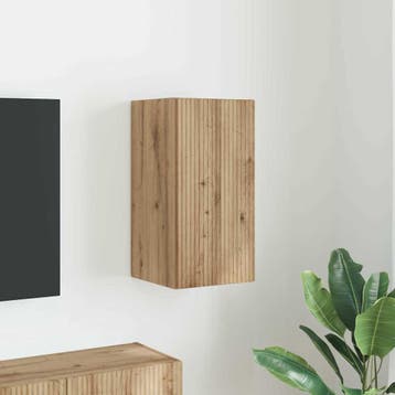 vidaXL TV Wandkast 30 x 31 x 60 cm Ambachtelijk Eiken, Huis en Inrichting, Kasten |Televisiemeubels, Verzenden, Nieuw