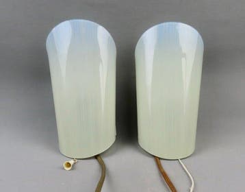 Mid-century - Vintage opaline glas - Lampe murale - verre,