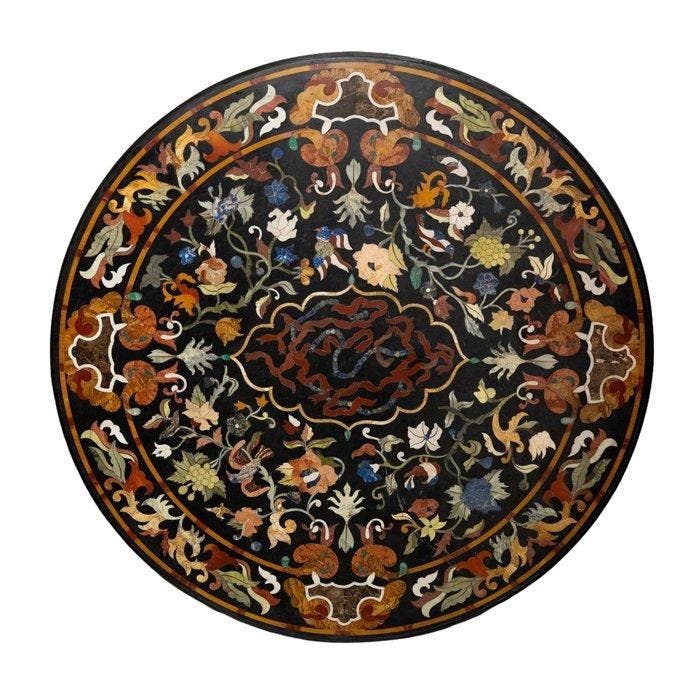 Relief, Piano in marmo a pietre dure - 120 cm - Marbre, Antiek en Kunst, Antiek | Meubels | Stoelen en Sofa's