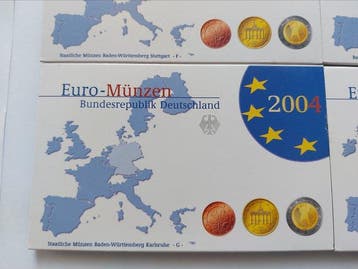 Duitsland. Proof Set 2004/2016 (6 sets) (Zonder, Postzegels en Munten