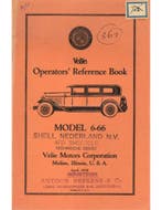 1928 VELIE MODEL 6-66 INSTRUCTIEBOEKJE ENGELS, Ophalen of Verzenden