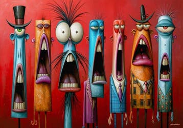 Giancarlo Colombo - GCD Art - Freaks #7, Antiek en Kunst