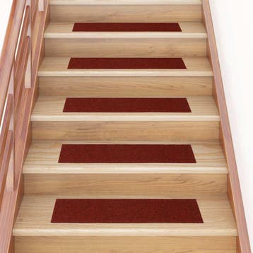 vidaXL Trapmatten Zelfklevend 30 stuks 76x20 cm Bordeaux, Verzenden