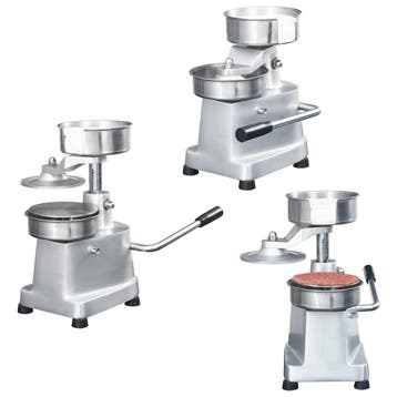 vidaXL Hamburgerpersmachine met 500 scheidingsbladen 13 cm, Verzenden