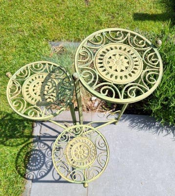 Bijzettafel - Metal, Antiek en Kunst