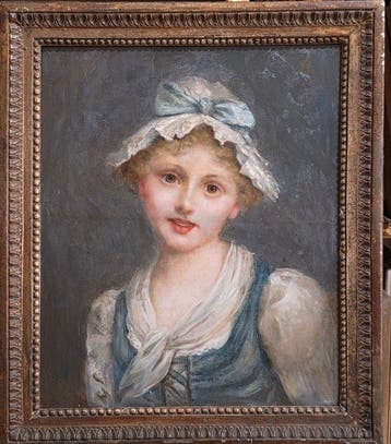 Jean-Baptiste Greuze(1725-1905), Ambito di - Ritratto di
