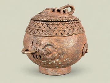 Lidded Cup with Scorpion Motif - Beeld - Dogon - Mali