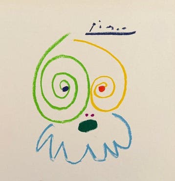 Pablo Picasso (1881-1973) - Etude de visage