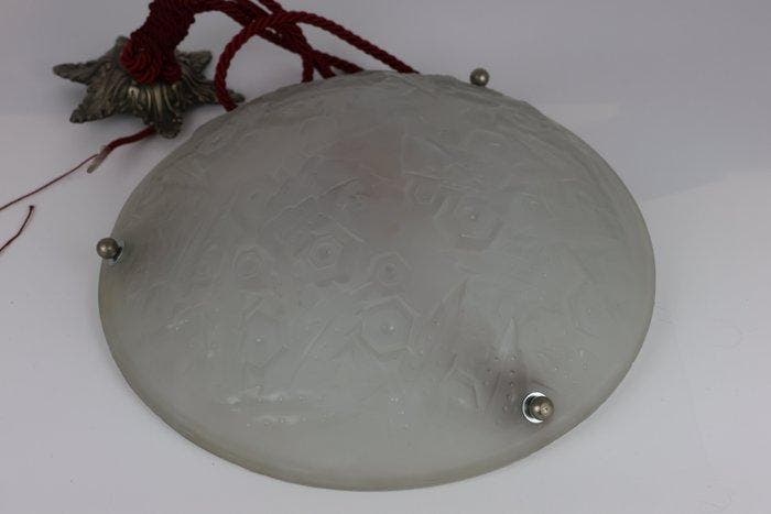 Muller Frères - Muller - Lampe à suspendre - Verre -, Antiquités & Art, Art | Objets design