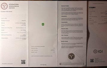Verlovingsring - 14 karaat Geel goud - 4.04ct. tw. Tsavoriet