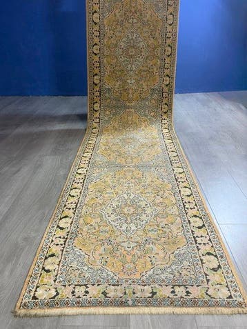 Soie de cachemire - Tapis - 299 cm - 72 cm, Maison & Meubles, Ameublement | Tapis & Moquettes