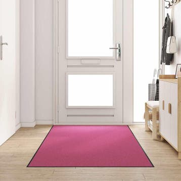 vidaXL Deurmat Roze en Zwart 120 x 300 cm 100% Polyamide, Jardin & Terrasse, Verzenden