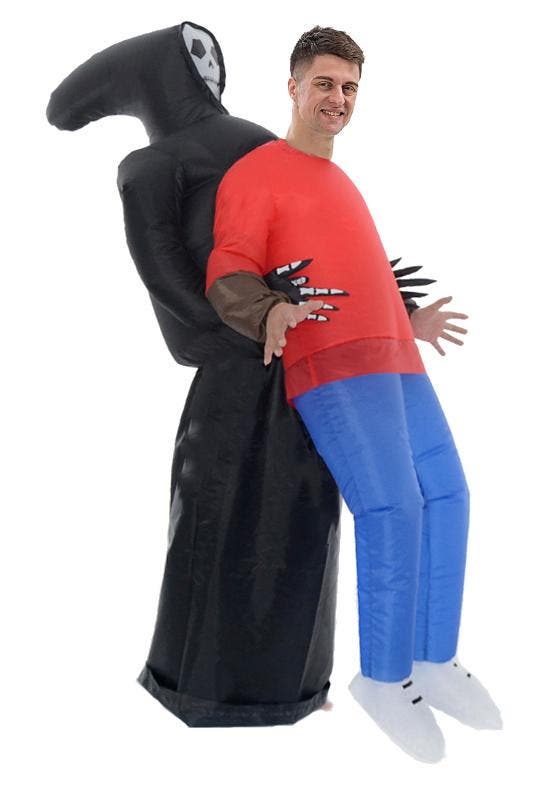 KIMU® Opblaas Kostuum Gedragen Door Geest Opblaasbaar Pak Ge, Kleding | Heren, Carnavalskleding en Feestkleding, Nieuw, Ophalen of Verzenden