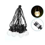 LED Prikkabel lichtsnoer zwart 8 Meter Incl 10x LED lampen, Verzenden, Nieuw, Netvoeding