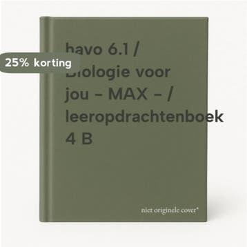 havo 6.1 / Biologie voor jou - MAX - / leeropdrachtenboek 4, Verzenden, Gelezen