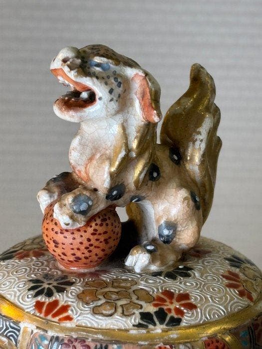 Wierookbrander - Joli Brûle dencens Satsuma Meiji -, Antiquités & Art, Antiquités | Autres Antiquités