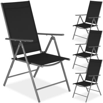 Opvouwbare tuinstoelen met verstelbare rugleuning, gaas, Verzenden, Nieuw
