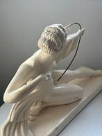 Santi - sculptuur, Diane Chasseresse Santi - 51 cm - Gips,