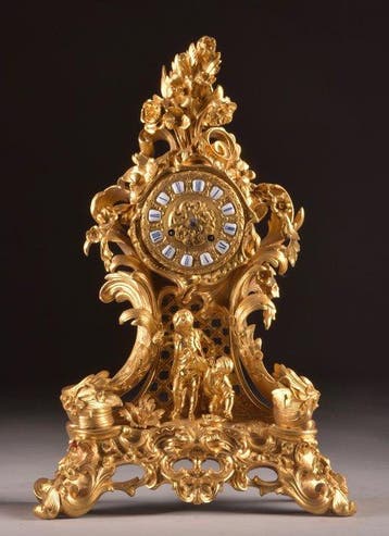 Tafelklok - Fine French Ormolu Mantel Clock by Raingo