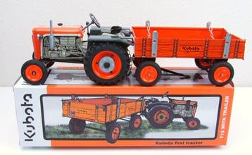 Kovap - Rare tracteur Kubota T15 en étain à remontoir avec