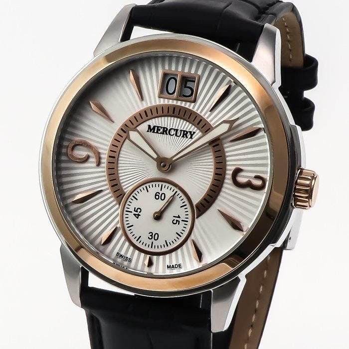 Mercury - Swiss Made Watch - ME365-SRL-1 - Zonder, Handtassen en Accessoires, Horloges | Heren