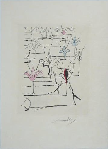 Salvador Dali (1904-1989) - Les Fleurs (Poèmes de Mao
