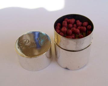 Art Deco Silver - Porte allumettes - vers 1920–1935