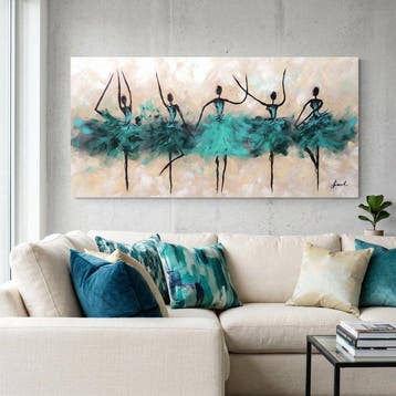 Monika Spiewak - Dance - Oil Painting Stretched On The Frame