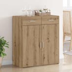 vidaXL Opbergkast met lade artisanaal eikenkleurig 80 x 42,5, Verzenden, Nieuw