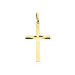 Gouden hanger van een kruis (Hanger of bedel), Handtassen en Accessoires, Bedels, Ophalen of Verzenden, Gebruikt, Goud, Overige merken