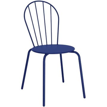 Stoelen | ADELINE | Staal | Donkerblauw | In-/Outdoor |, Verzenden
