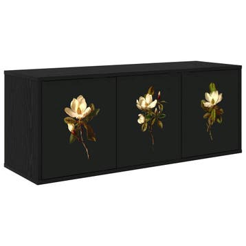 vidaXL Wand gemonteerd TV Kast BREMEN 102 x 33 x 40 cm Zwart, Verzenden