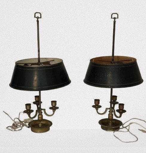 Tafellamp (2) - Brons, Antiek en Kunst, Antiek | Overige Antiek