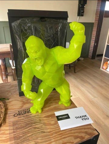 Richard Orlinski (1966) - Kong Toy Lime Vinyl