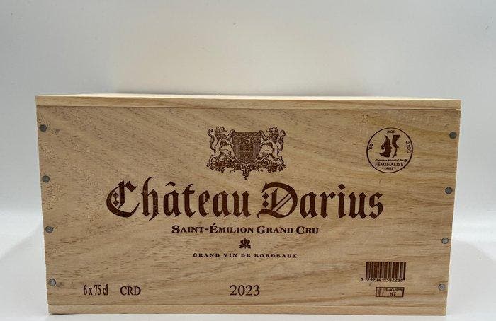 2023 Chateau Darius - Saint-Émilion Grand Cru - 6 Flessen, Verzamelen, Wijnen