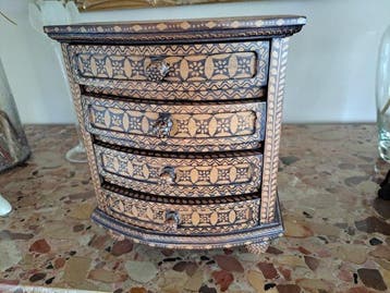 Boîte à bijoux - Acajou, Antiquités & Art